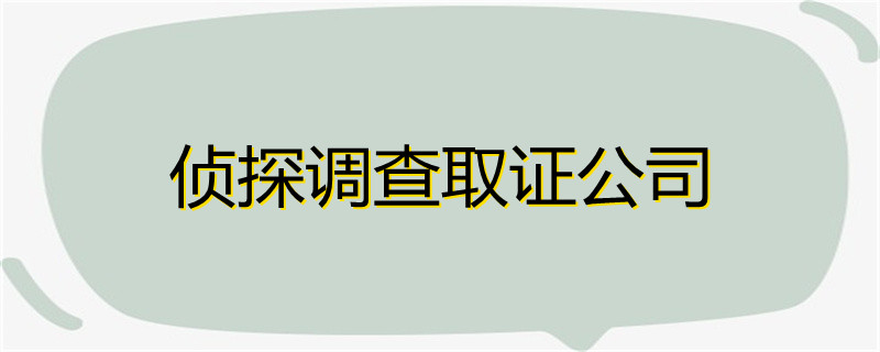 广州私人调查公司公示收费标准
